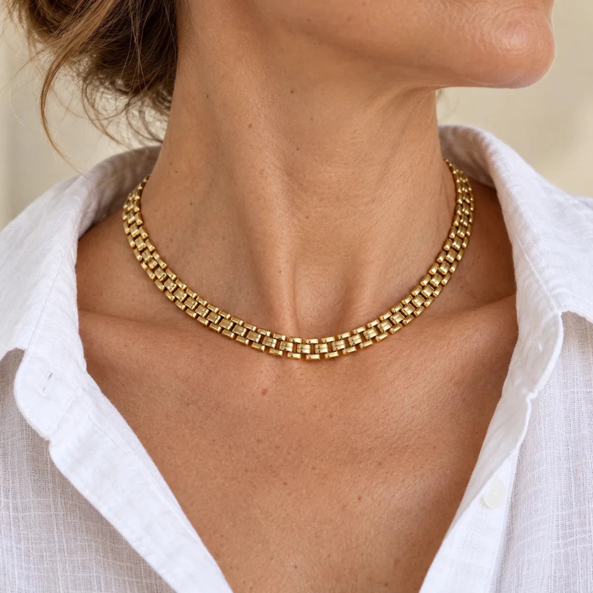 Collier Ras de cou en or jaune - Castafiore