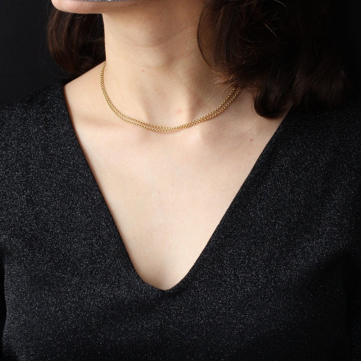 Collier Ras de Cou en or jaune - Castafiore