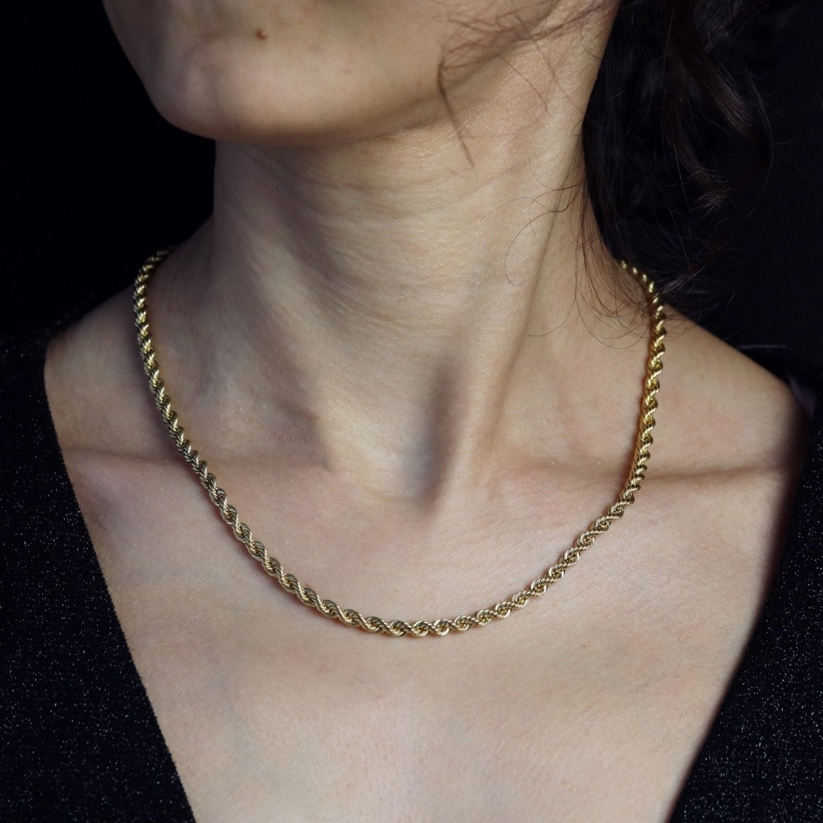 Necklace at yellow gold twisted