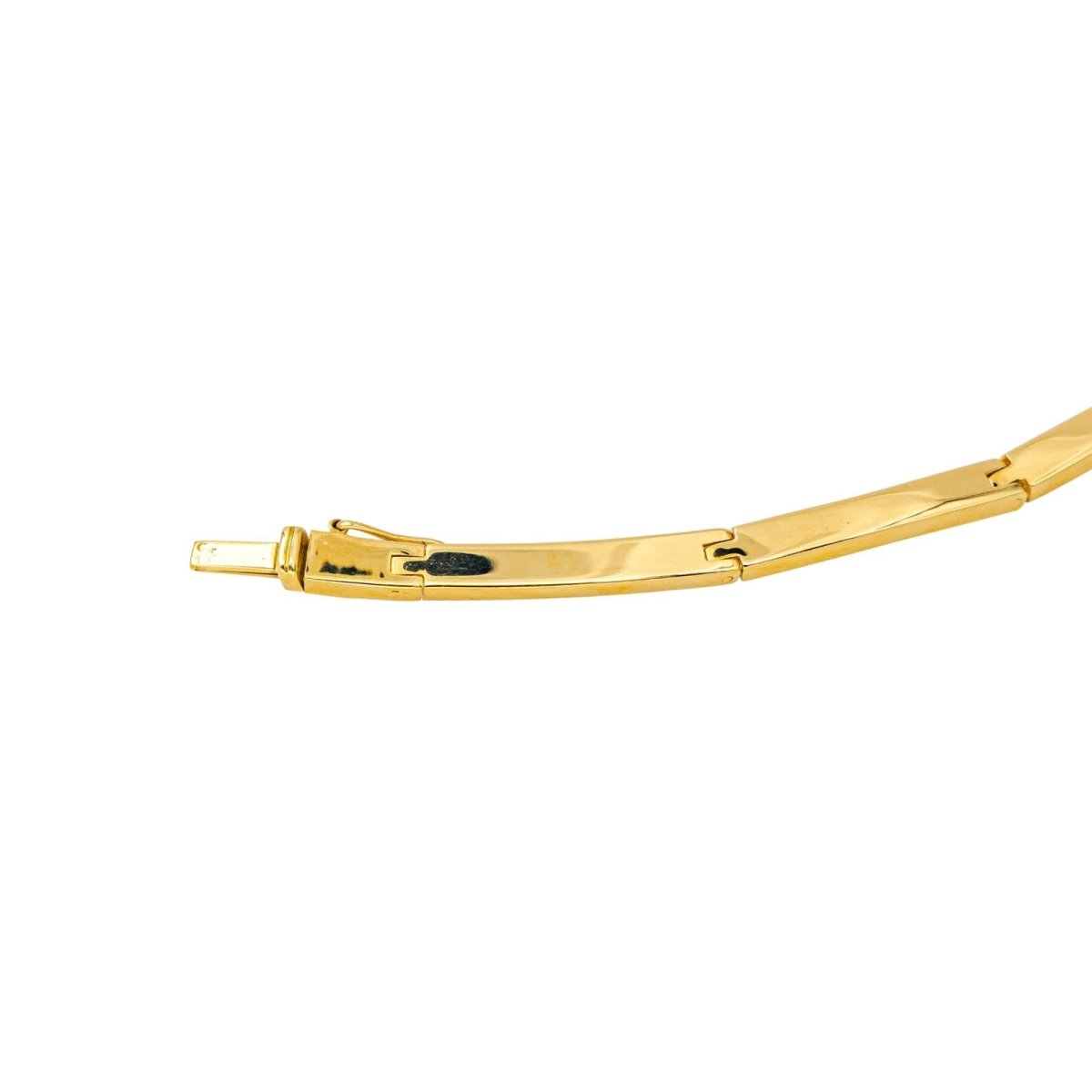 Collier Ras de Cou en or jaune, émeraudes et diamants - Castafiore