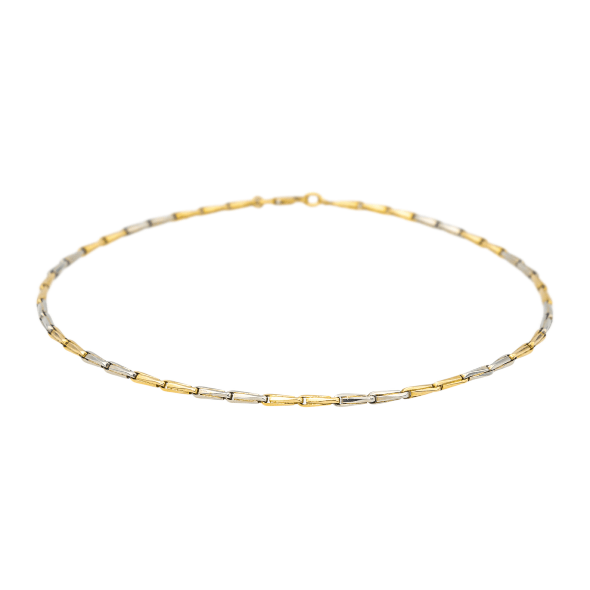 Collier Ras de Cou en or jaune et or blanc - Castafiore