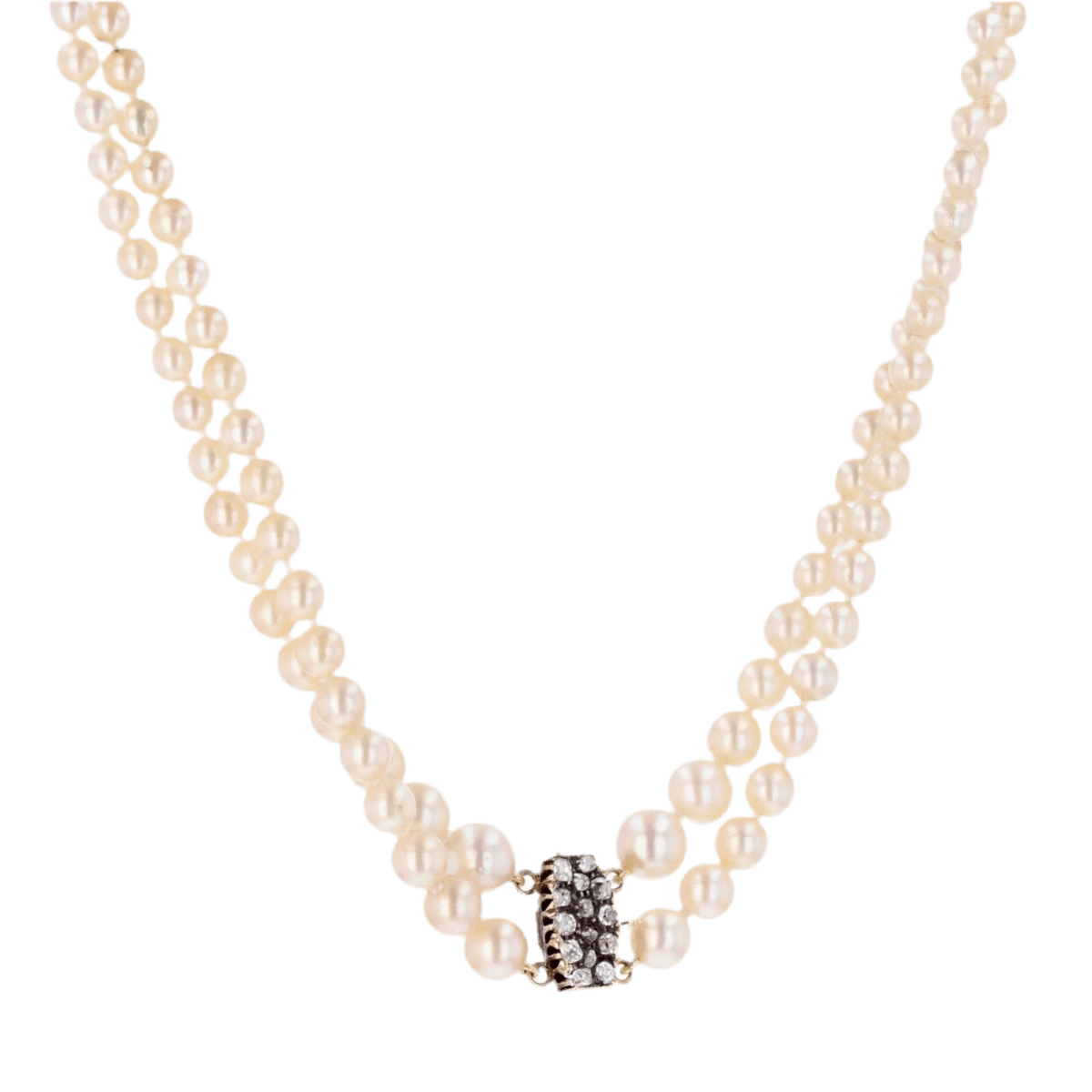 Collier Ras de Cou en or jaune et perles - Castafiore