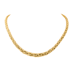 Collier Ras de Cou en or jaune et saphir - Castafiore