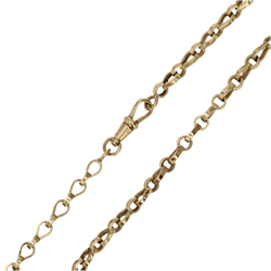 Collier Ras de Cou en or jaune, grenats et perles - Castafiore