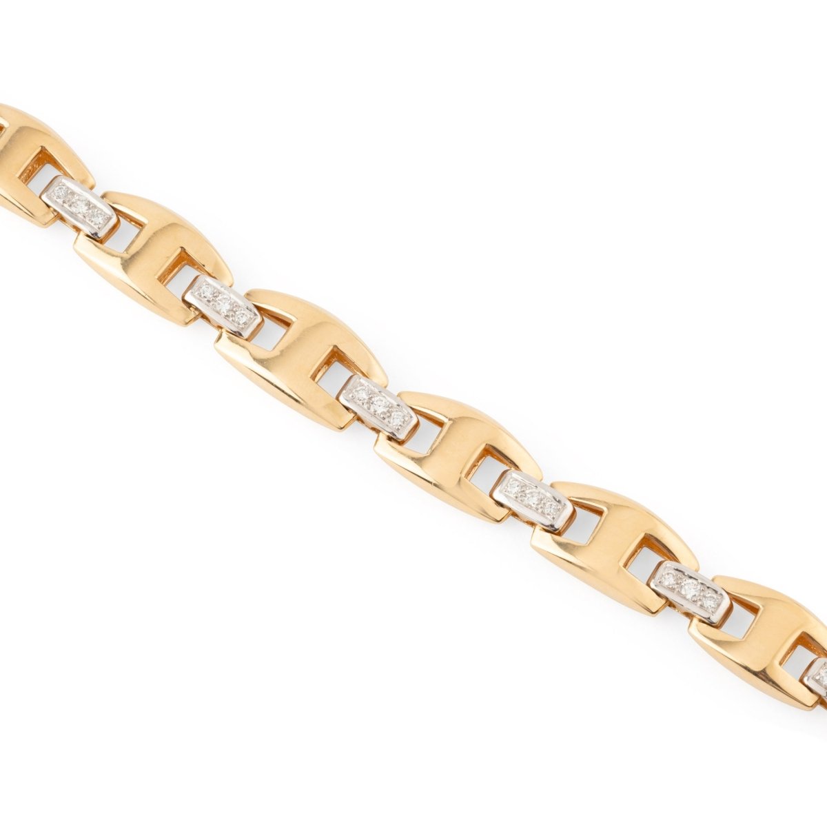 Collier Ras de Cou HERMÈS "Cassiopée" en or jaune et diamants - Castafiore