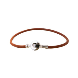 Collier Ras de Cou HERMÈS "Lancelot" en cuir - Castafiore