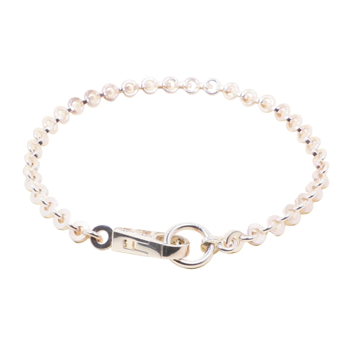 Collier Ras de Cou HERMÈS "Voltige" en argent - Castafiore