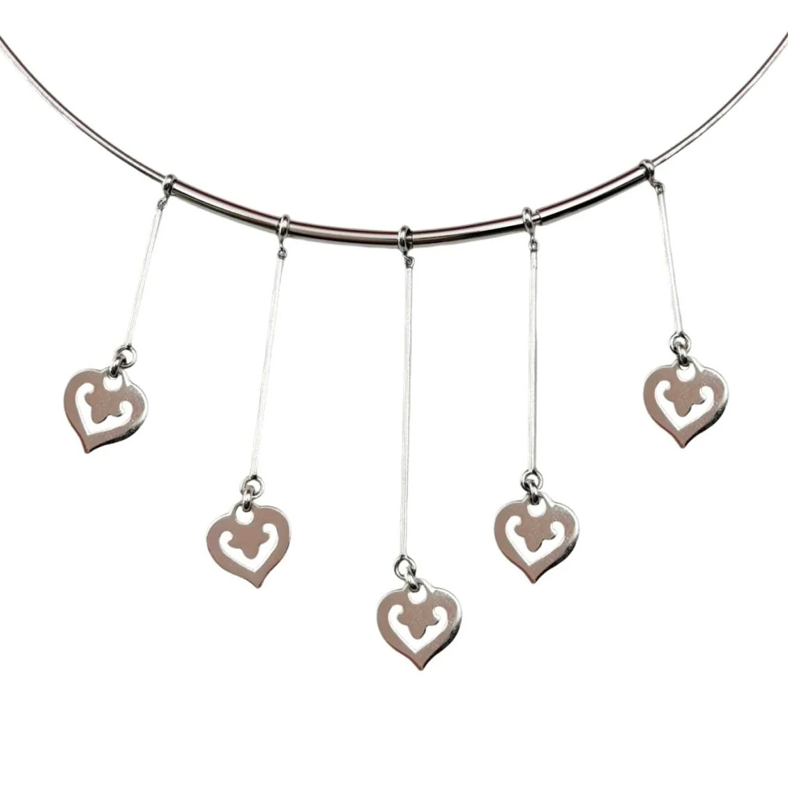 O.J. PERRIN "Coeurs Légendes" White gold Necklace