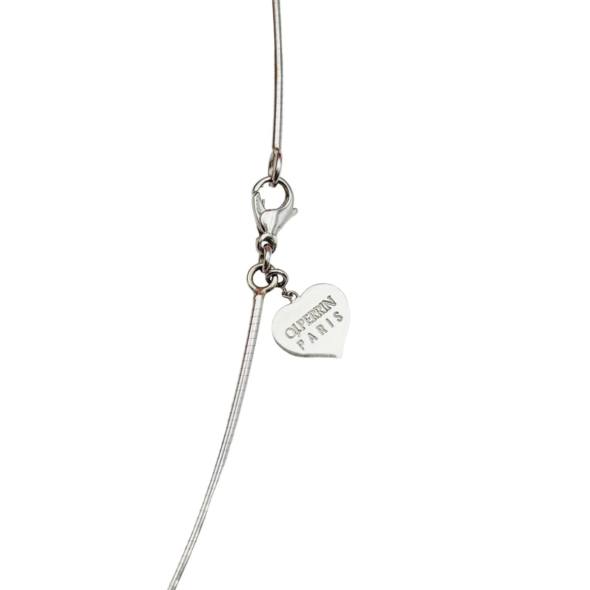 Collier Ras de cou O.J. PERRIN Coeurs Légendes en or blanc