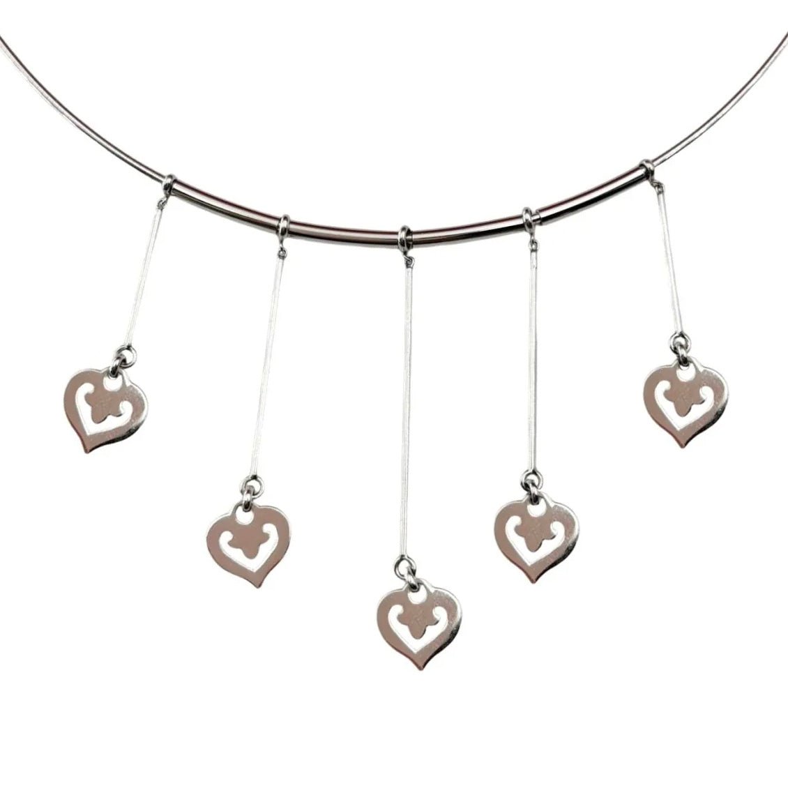 Collier Ras de cou O.J. PERRIN "Coeurs Légendes" en or blanc - Castafiore