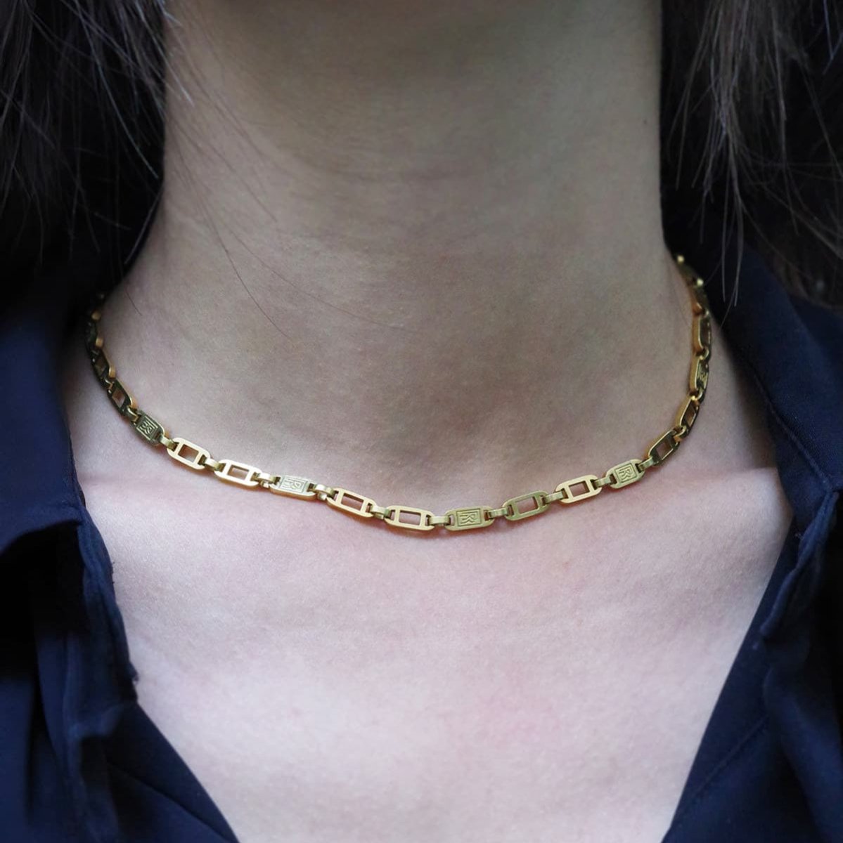 Collier Ras de Cou ROLLS ROYCE en or jaune - Castafiore