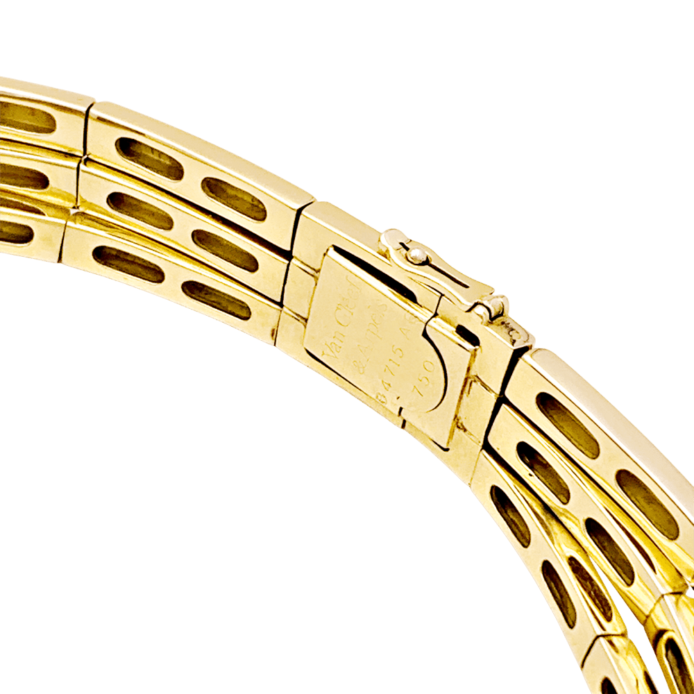 Collier Ras de Cou VAN CLEEF & ARPELS en or jaune et diamants - Castafiore