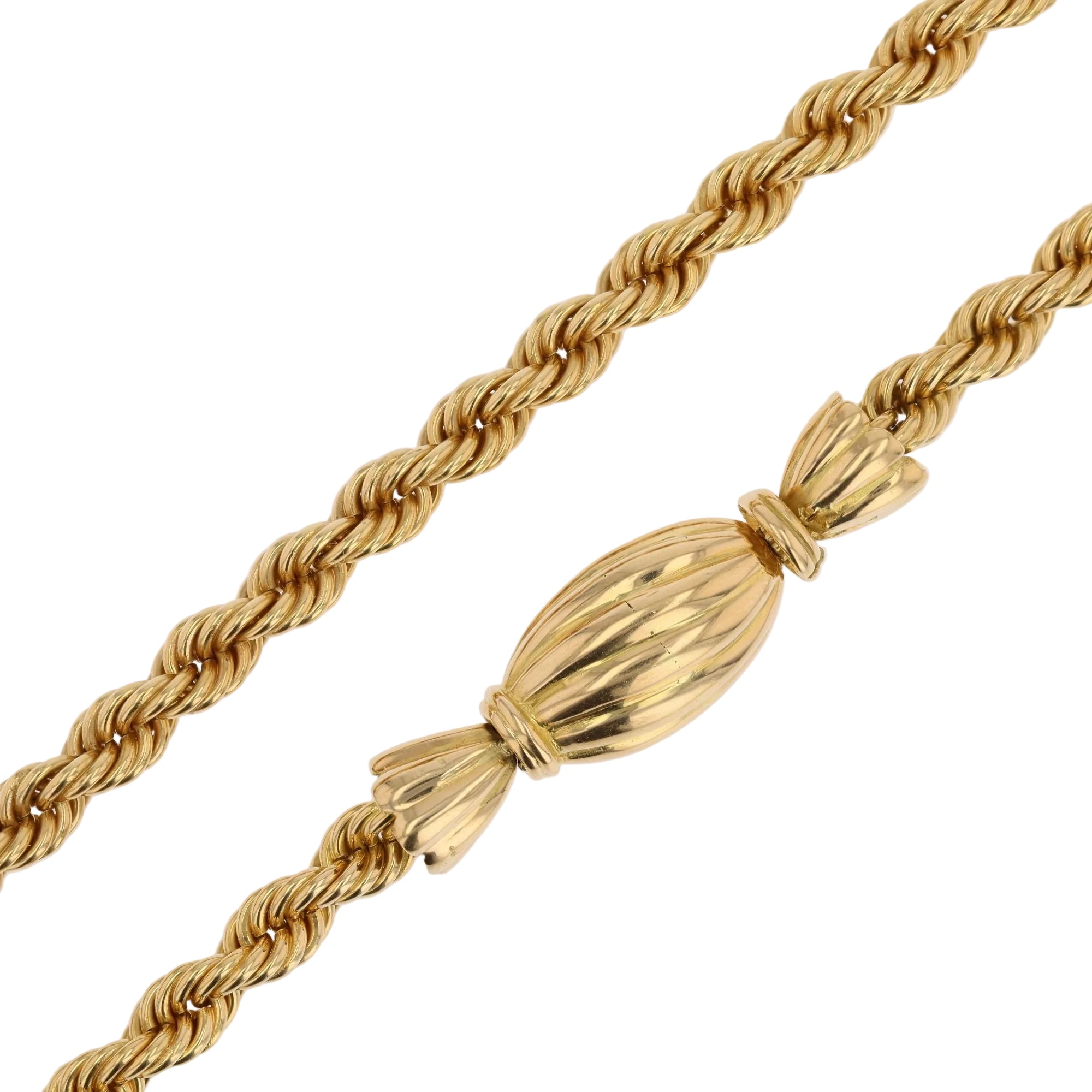 Necklace retro twists and candy clasp