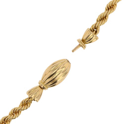 Necklace retro twists and candy clasp