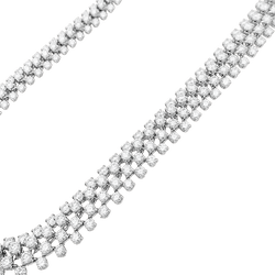 Necklace Boucheron, "Angélique", river of diamonds, white gold.