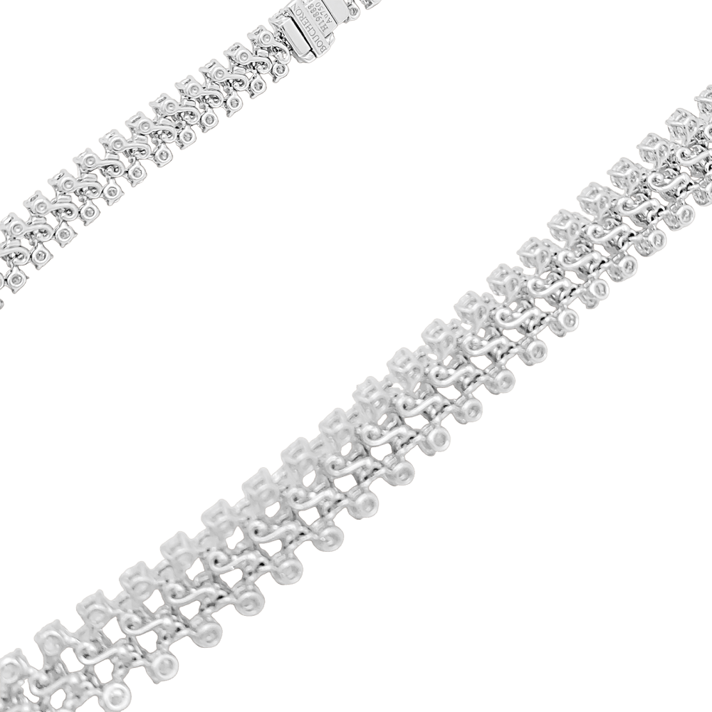 Necklace Boucheron, "Angélique", river of diamonds, white gold.
