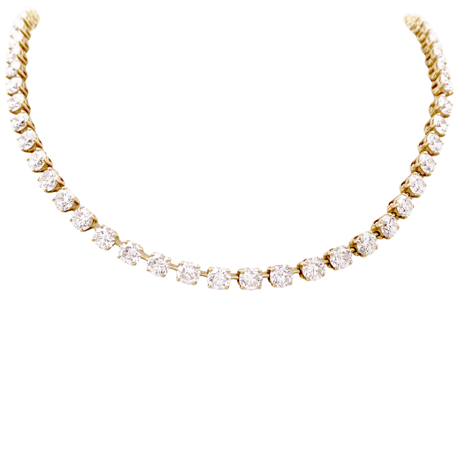 Collier Rivière CARTIER en or jaune et diamants - Castafiore