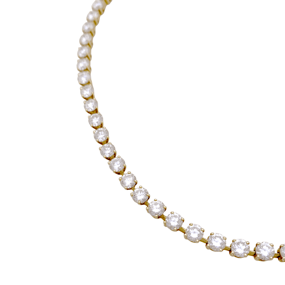 Collier Rivière CARTIER en or jaune et diamants - Castafiore