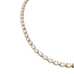 Collier Rivière CARTIER en or jaune et diamants - Castafiore