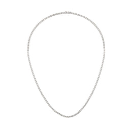 Collier Rivière Diamants 10.15 Carats Or Gris 18 Carats - Castafiore