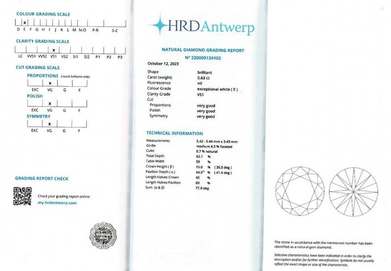 Collier rivière diamants en or blanc. - Castafiore