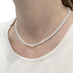 Collier RIVIÈRE en or blanc diamants - Castafiore