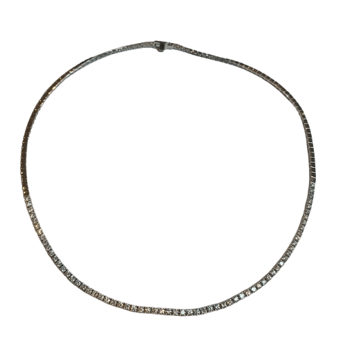 Collier Rivière en or blanc et diamants - Castafiore