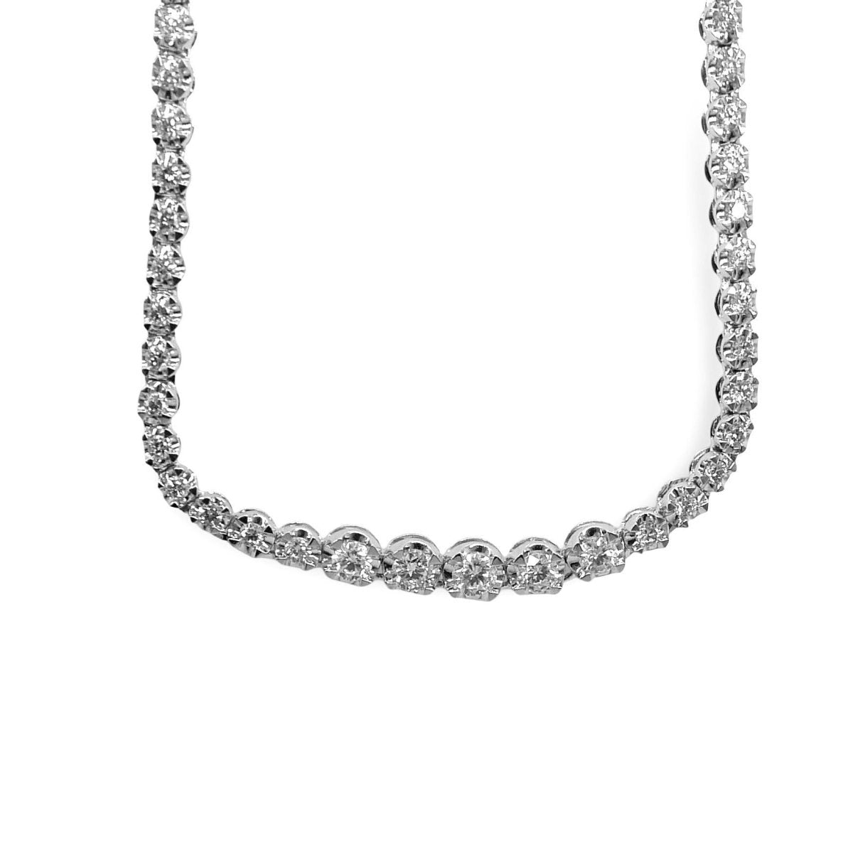 Collier Rivière en or blanc et diamants - Castafiore
