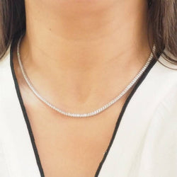 Collier rivière en or blanc et diamants - Castafiore