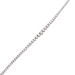 Necklace river in white gold and diamonds.