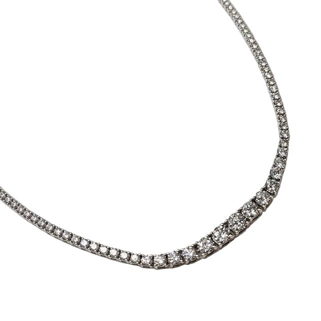 Collier Rivière en or blanc et diamants - Castafiore