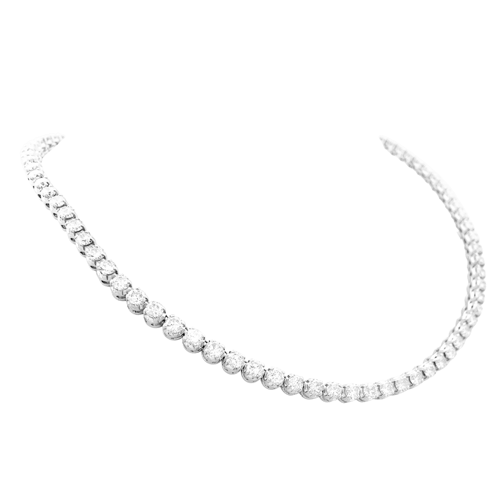Collier Rivière en or blanc et diamants - Castafiore