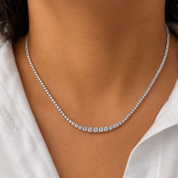 Collier Rivière en or blanc et diamants - Castafiore