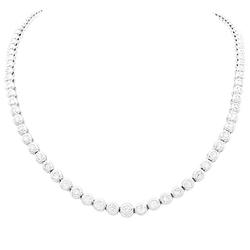 Collier Rivière en or blanc et diamants - Castafiore