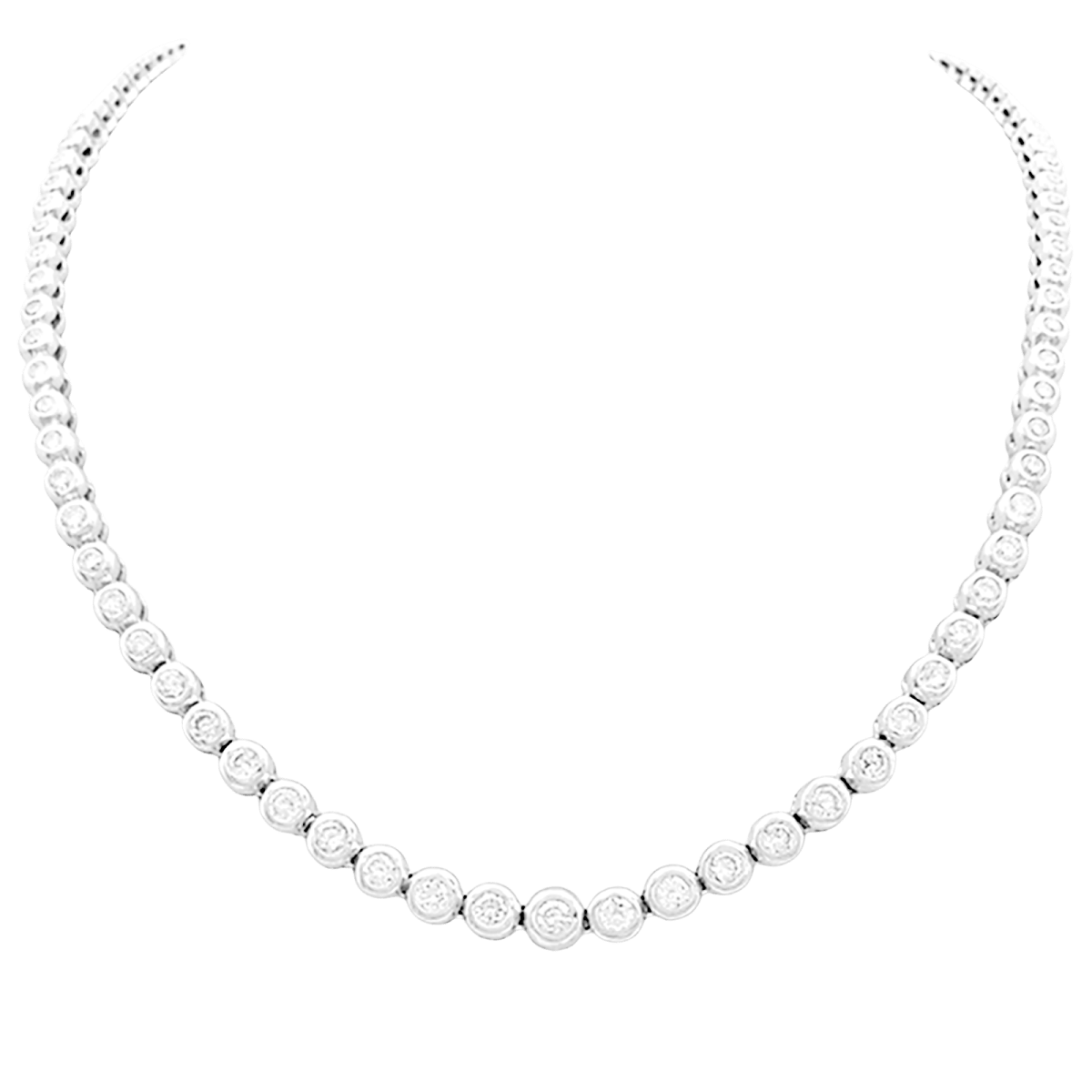 Collier Rivière en or blanc et diamants - Castafiore