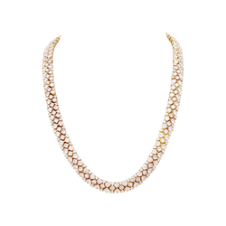Collier Rivière en or jaune avec diamants - Castafiore