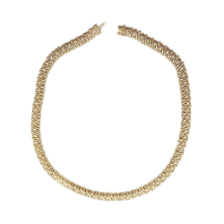 Collier Rivière en or jaune avec diamants - Castafiore