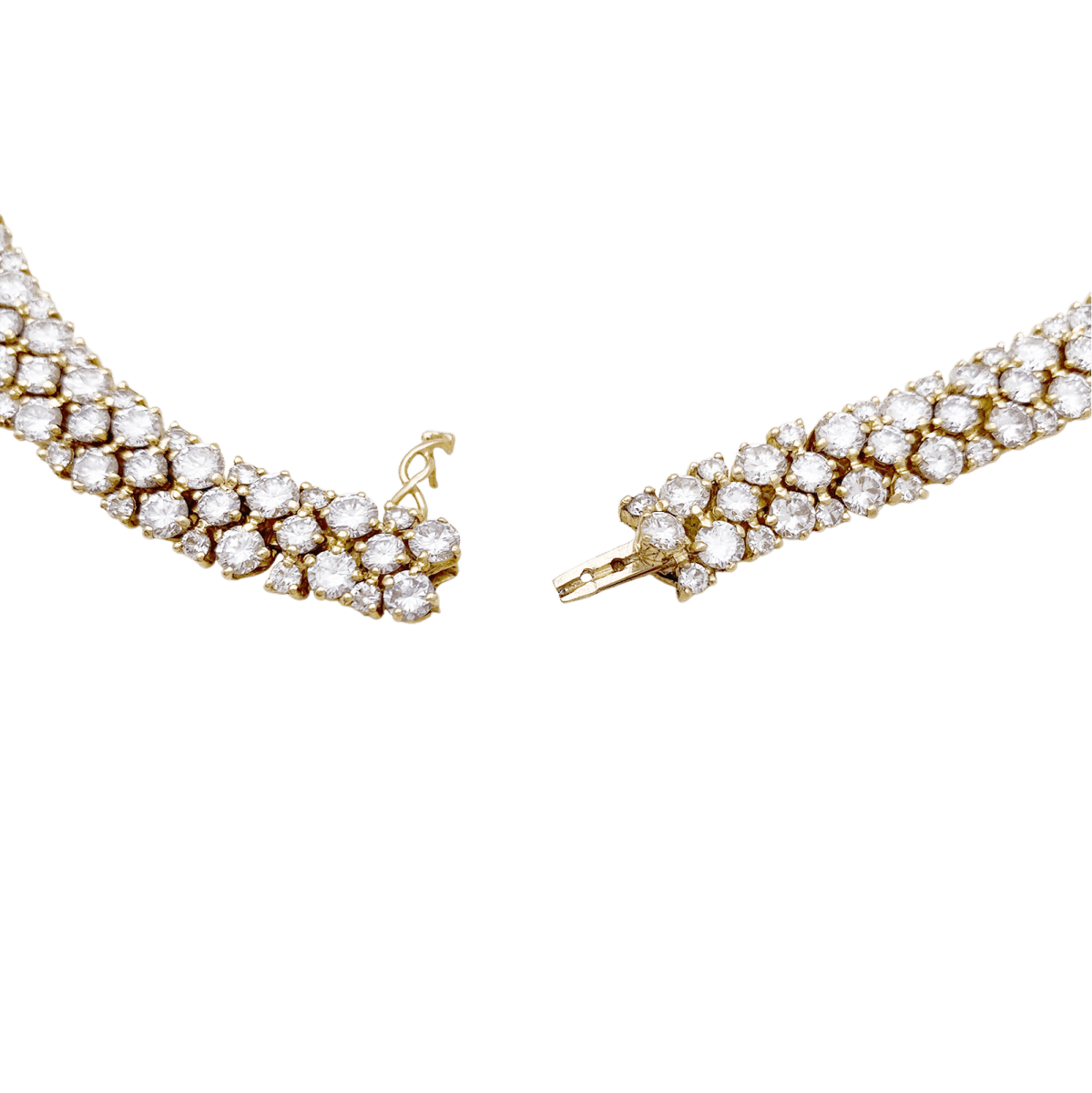 Collier Rivière en or jaune avec diamants - Castafiore