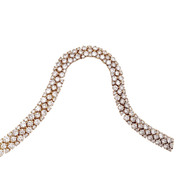 Collier Rivière en or jaune avec diamants - Castafiore