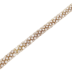 Collier Rivière en or jaune avec diamants - Castafiore