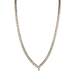 Collier Rivière en or jaune et diamants - Castafiore