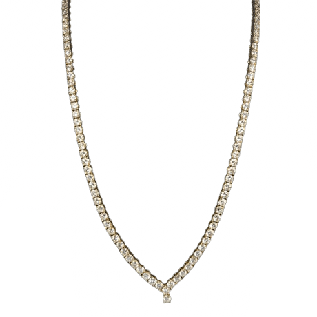 Collier Rivière en or jaune et diamants - Castafiore