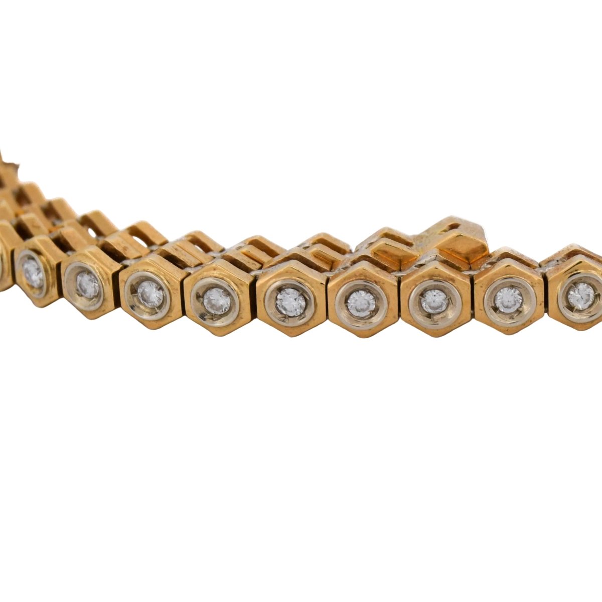 Collier Rivière en or jaune et diamants - Castafiore