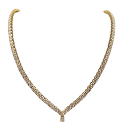 Collier Rivière en or jaune et diamants - Castafiore