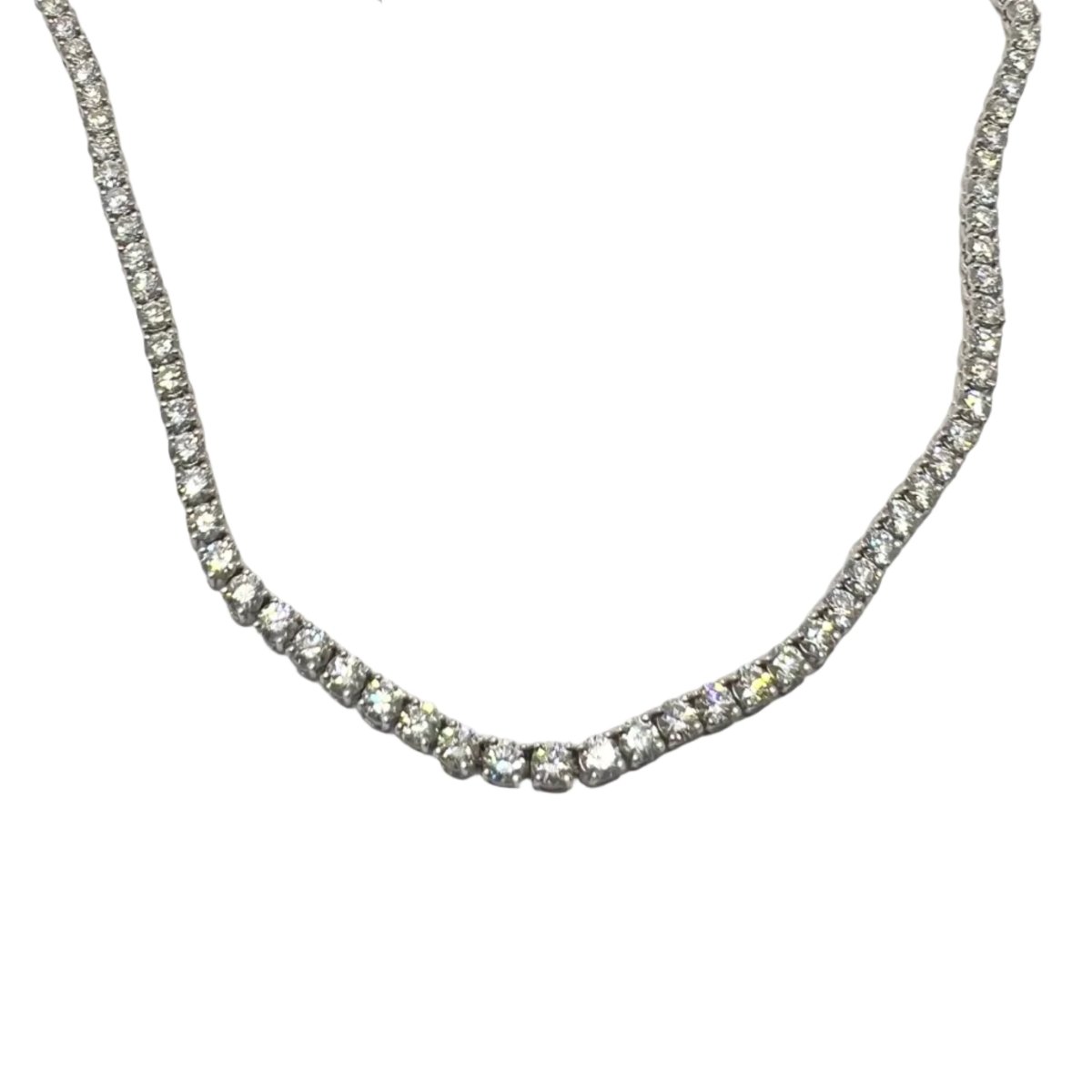 Collier Rivière RECARLO en or blanc et diamants - Castafiore