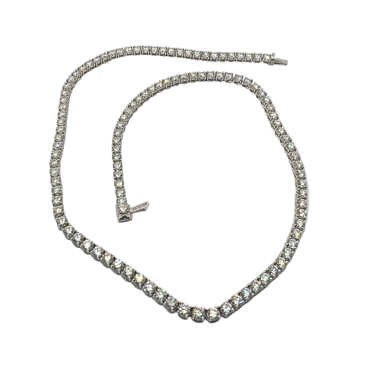 Collier Rivière RECARLO en or blanc et diamants - Castafiore