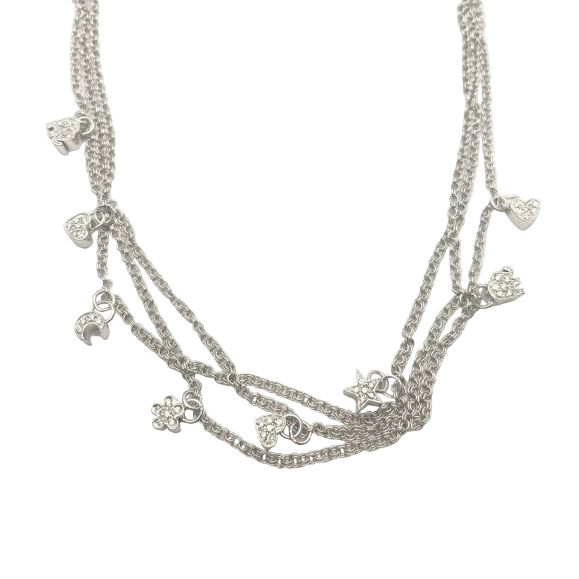 Collier ROCCA en or blanc et diamants - Castafiore