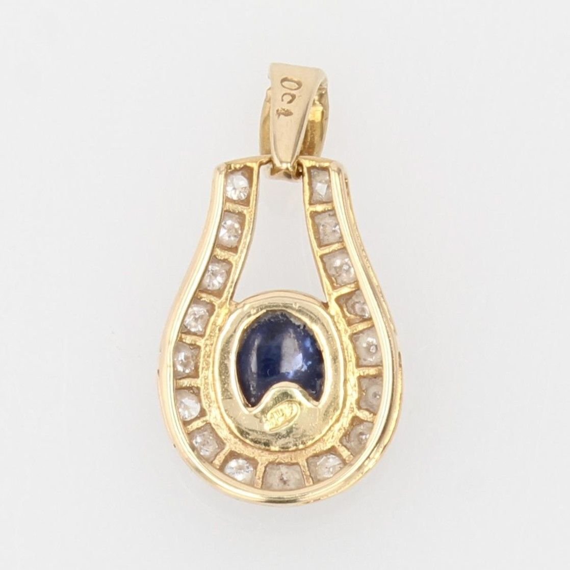 Collier Saphir maille torsadée en or jaune - Castafiore