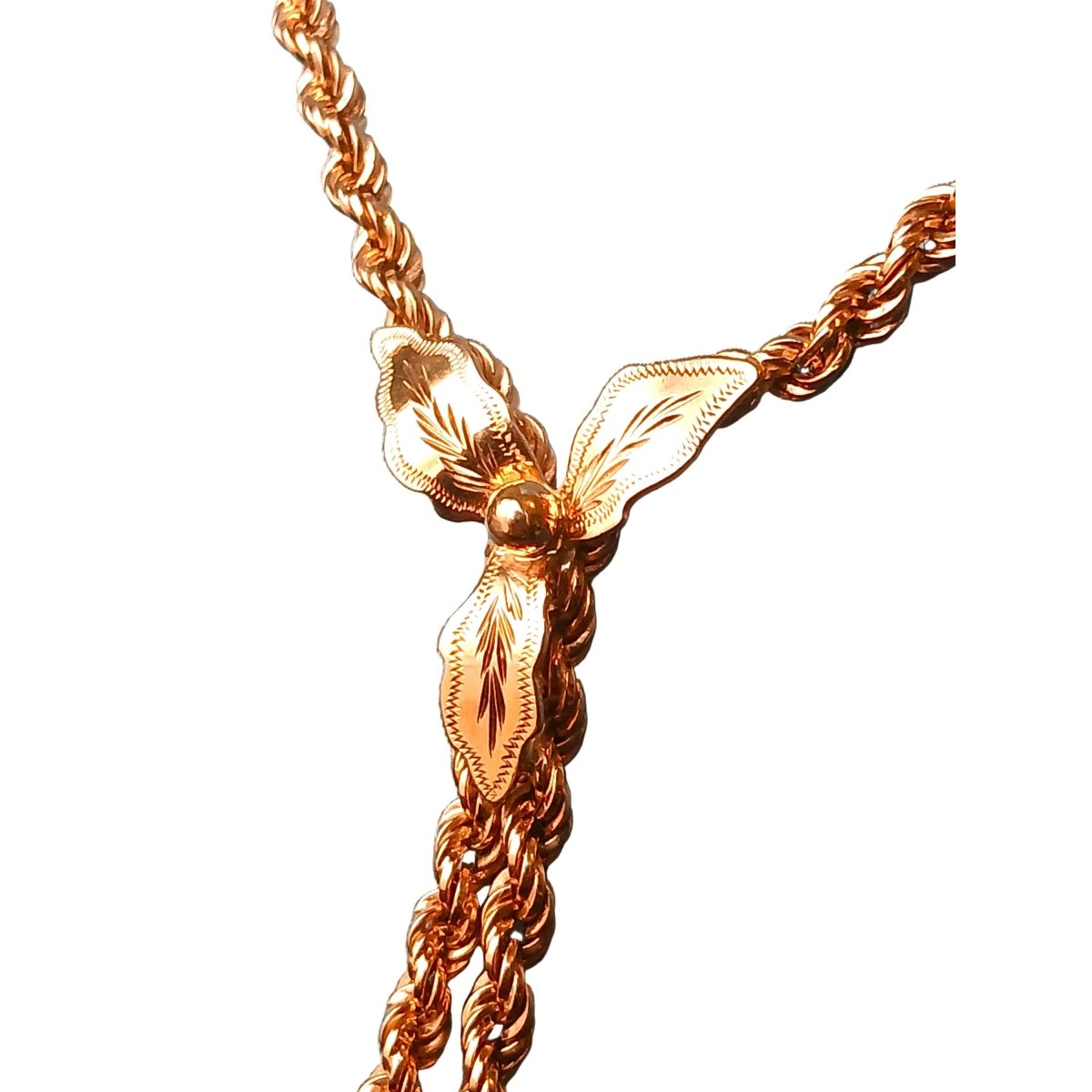 Collier Sautoir à pompons en or jaune - Castafiore