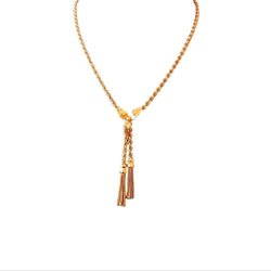 Collier Sautoir à pompons en or jaune - Castafiore